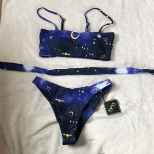 BRAND NEW ZAFUL BIKINI SET - starry print